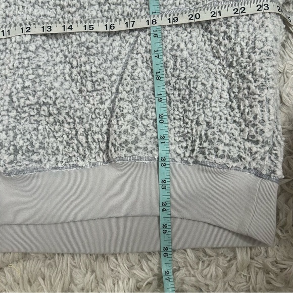 Victoria’s Secret PINK Gray Faux Sherpa Sweatshirt - Picture 13 of 13